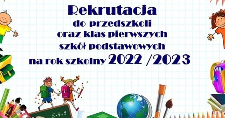 Rekrutacja do przedszkoli oraz klas pierwszych