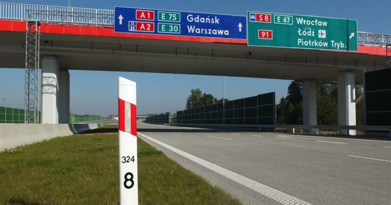 Droga dojazdowa do węzła autostradowego  Mykanów już otwarta