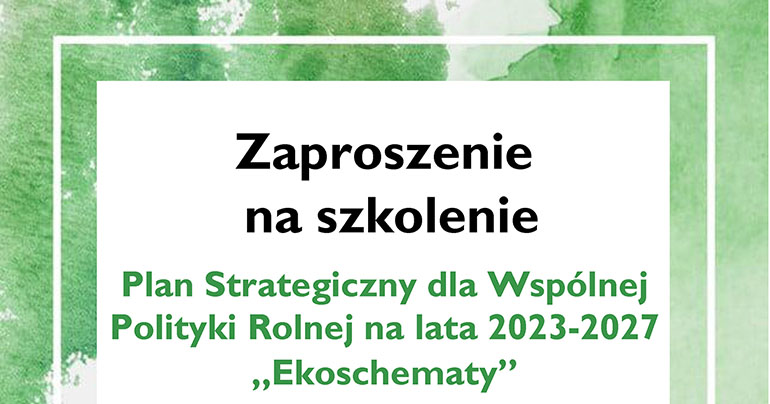 Zaproszenie na szkolenie Zaproszenie na szkolenie