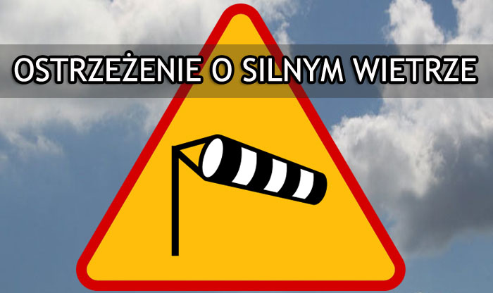 IMGW wydał ostrzeżenie o silnym wietrze