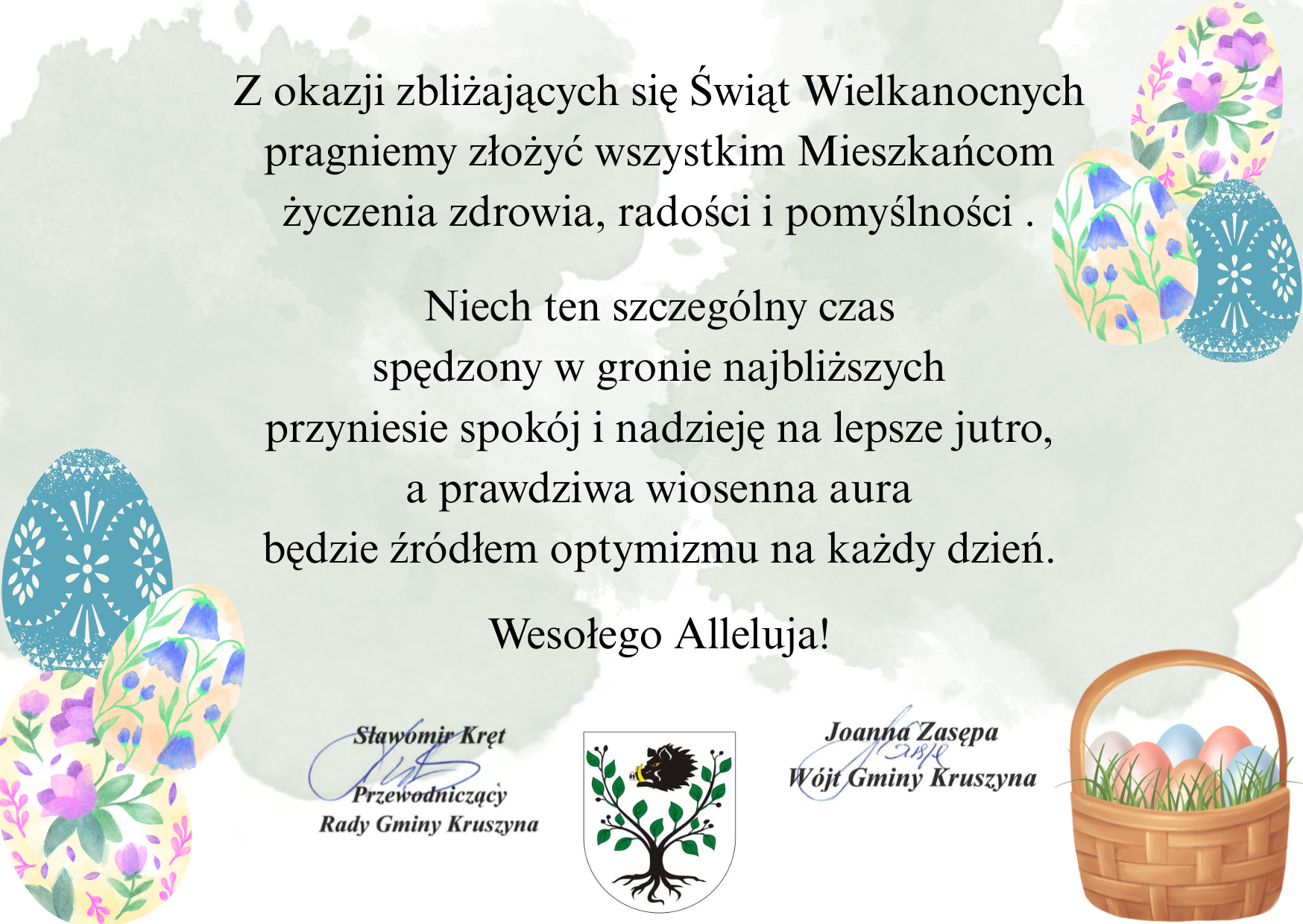 ŻYCZENIA WIELKANOCNE