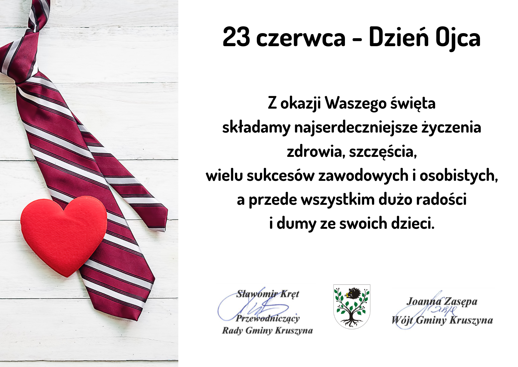Życzenia z okazji Dnia Ojca