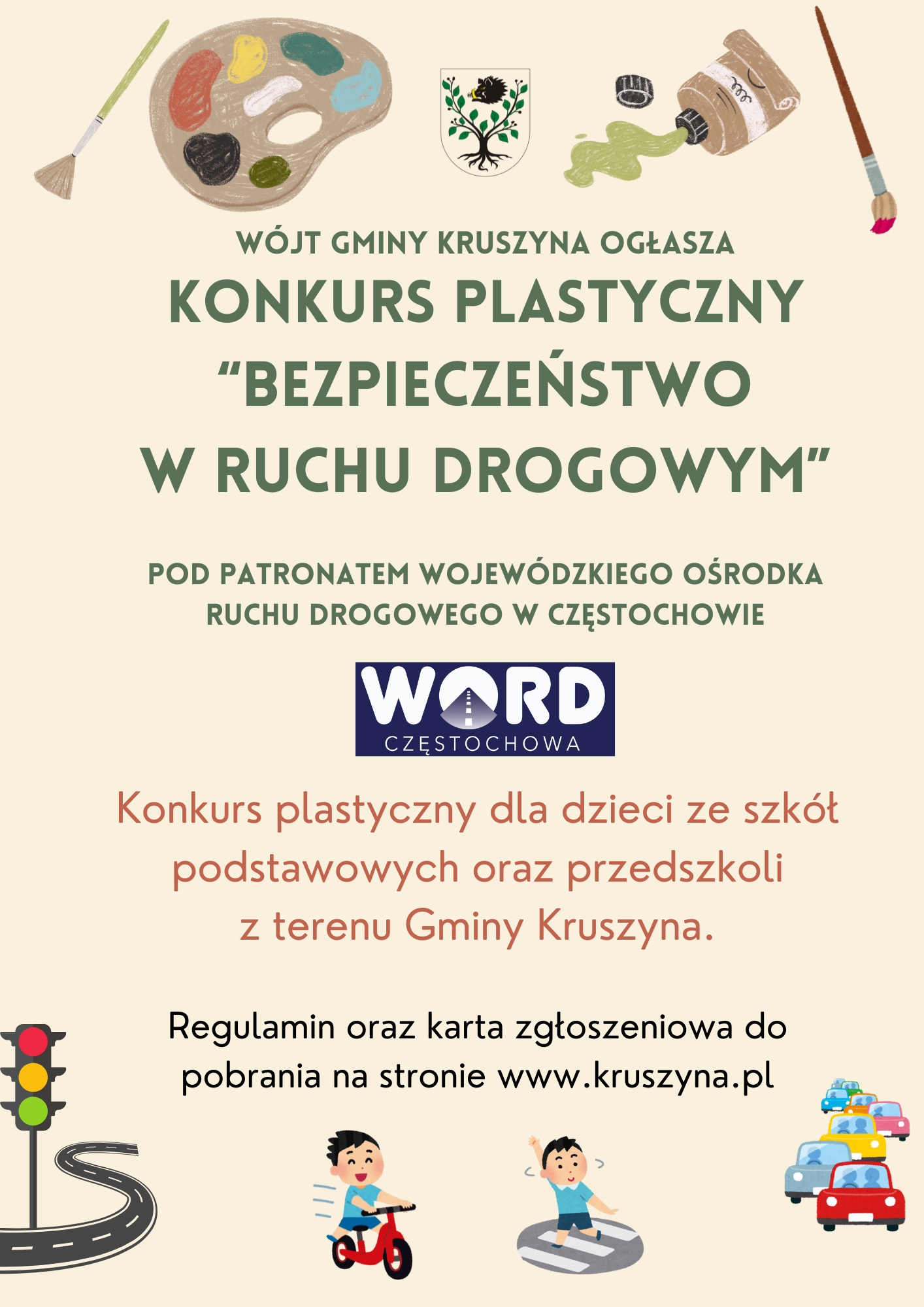 Konkurs Plastyczny „Bezpieczeństwo w ruchu drogowym”