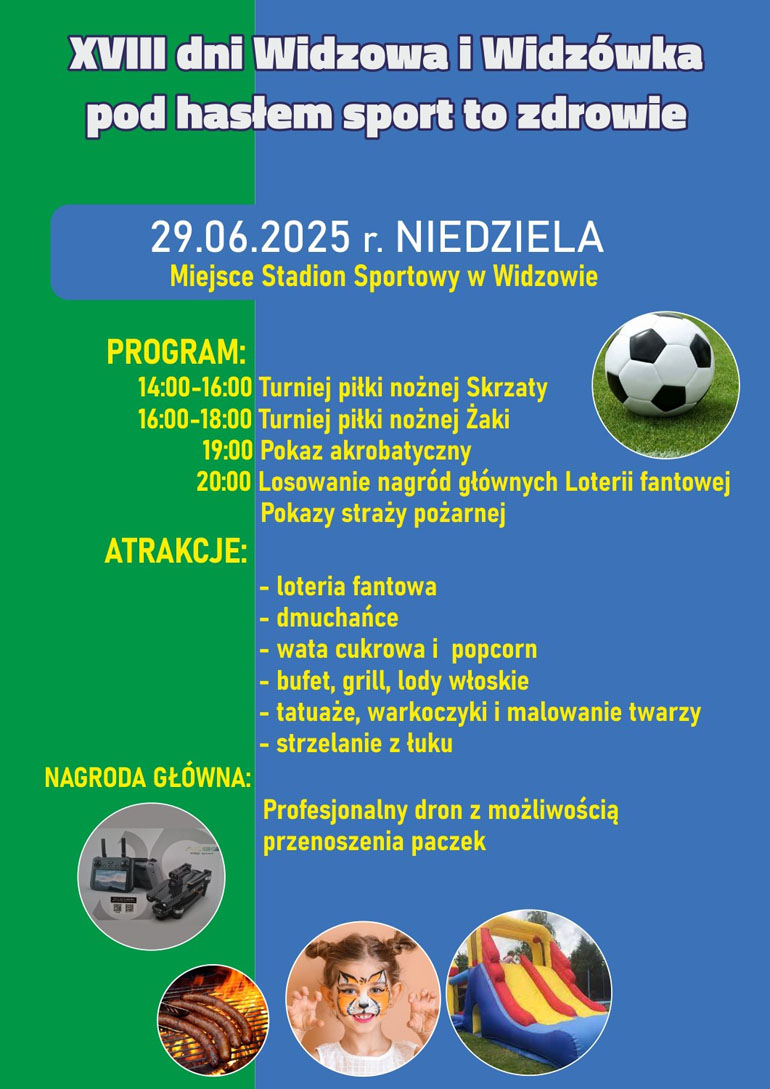 XVIII dni Widzowa i Widzówka pod hasłem sport to zdrowie