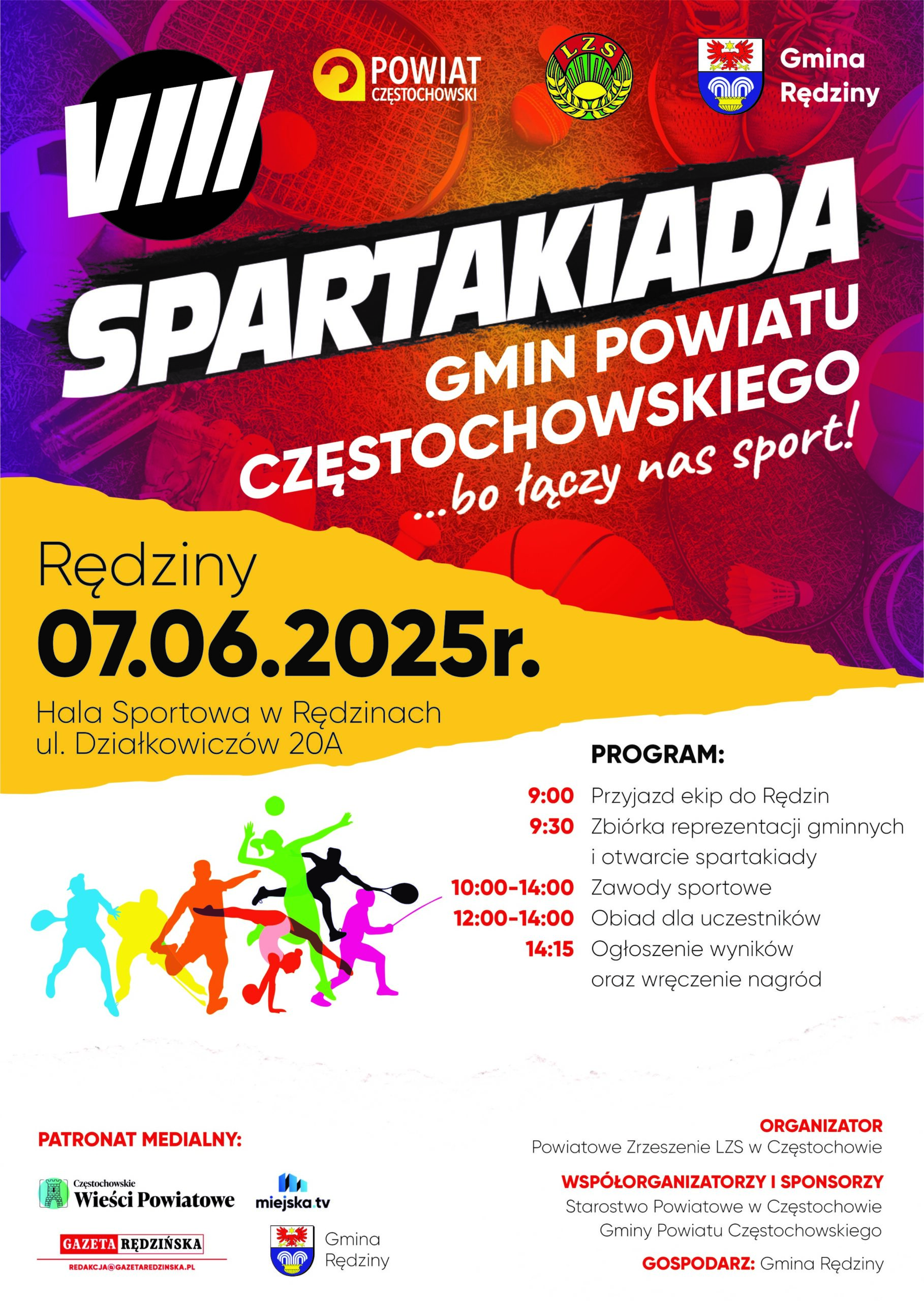 Zaproszenie na VIII Spartakiadę Gmin Powiatu Częstochowskiego