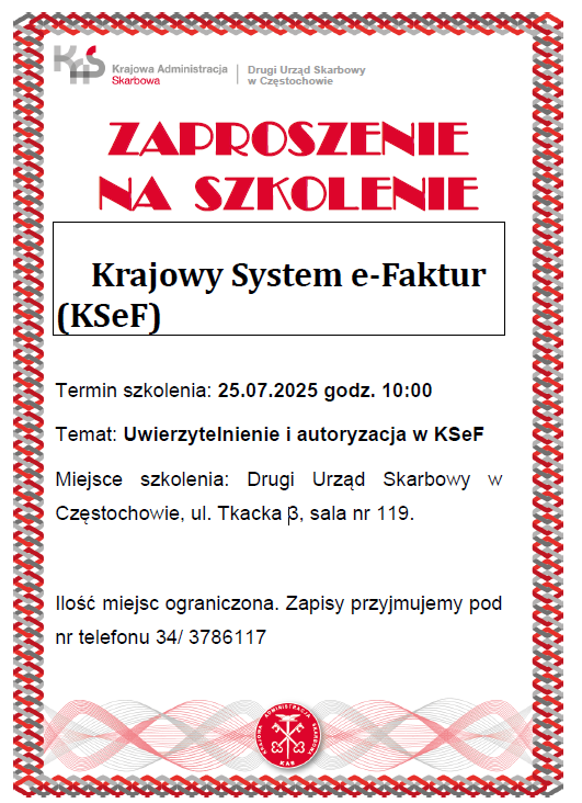 Szkolenie dla przedsiębiorców z KSeF