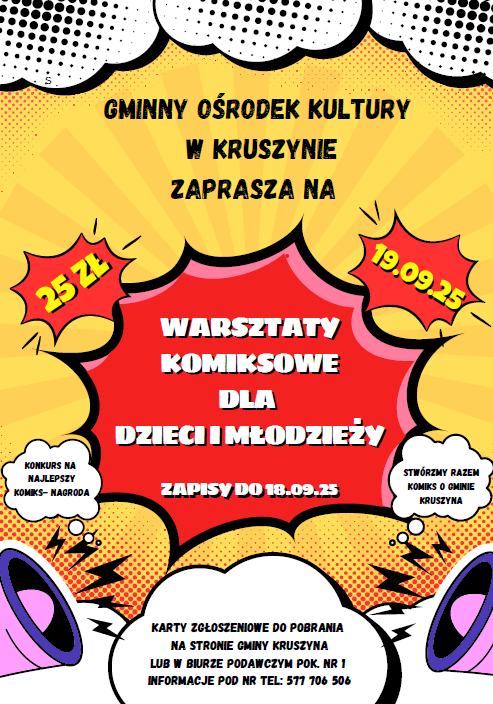 Warsztaty komiksowe dla dzieci i młodzieży